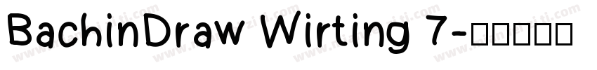 BachinDraw Wirting 7字体转换